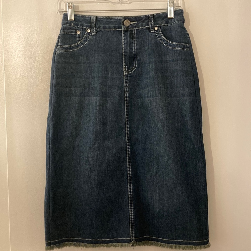 Baccini jean skirt